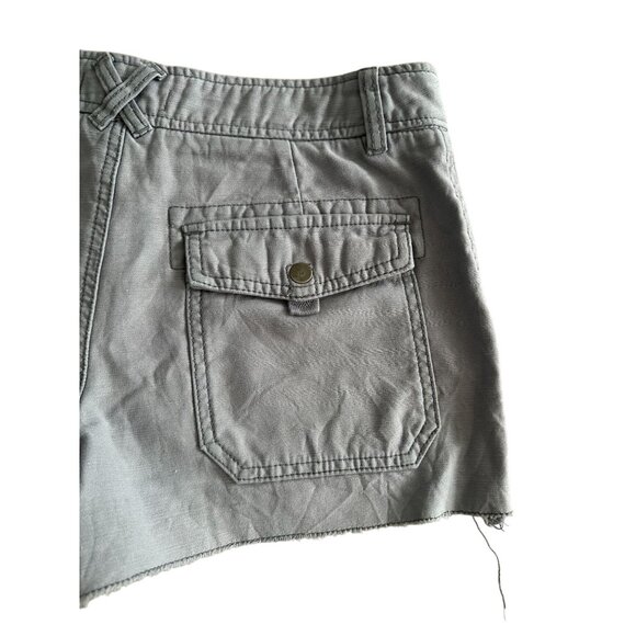 FREE PEOPLE Women’s Gray Wash Casual Shorts Size 4 - Picture 7 of 9